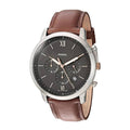 Buy Fossil Men's Chronograph Quartz Brown Leather Strap Grey Dial 44mm Watch FS5408 in Pakistan
