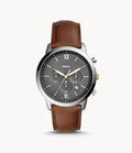 Buy Fossil Men's Chronograph Quartz Brown Leather Strap Grey Dial 44mm Watch FS5408 in Pakistan