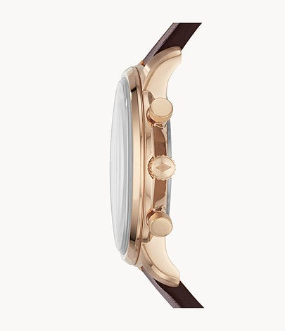 Buy Goodwin Chronograph White Dial Brown Leather Watch For Men in Pakistan