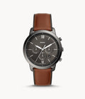 Buy Men's Chronograph Quartz Neutra Amber Leather Strap Gray Dial 44Mm Watch in Pakistan