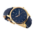 Buy Men's Quartz The Minimalist Blue Leather Strap Blue Dial 44Mm Watch in Pakistan