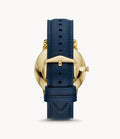 Buy Men's Quartz The Minimalist Blue Leather Strap Blue Dial 44Mm Watch in Pakistan