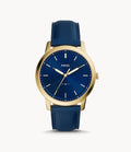 Buy Men's Quartz The Minimalist Blue Leather Strap Blue Dial 44Mm Watch in Pakistan