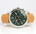 Buy Men's Chronograph Quartz Grant Brown Leather Strap Green Dial 44Mm Watch in Pakistan
