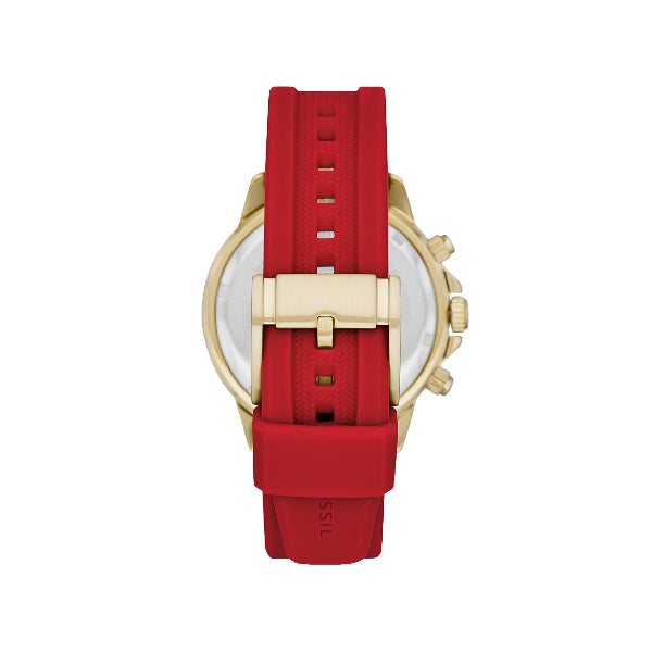 Buy Men's Quartz Bannon Red Silicone Strap Black Dial 45Mm Watch in Pakistan