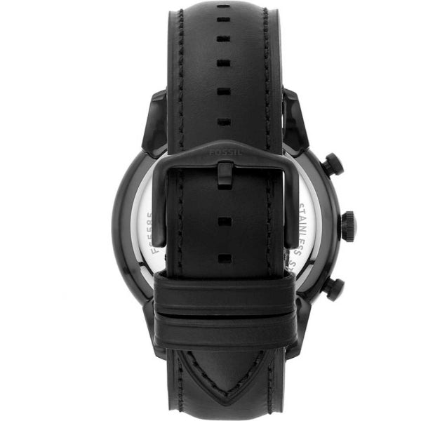 Buy Fossil Men's Chronograph Quartz Leather Strap Black Dial 44mm Watch FS5585 in Pakistan