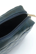 Buy Negative Apparel Mini Quilted Embossed Zip Chain Bag FD - Green in Pakistan