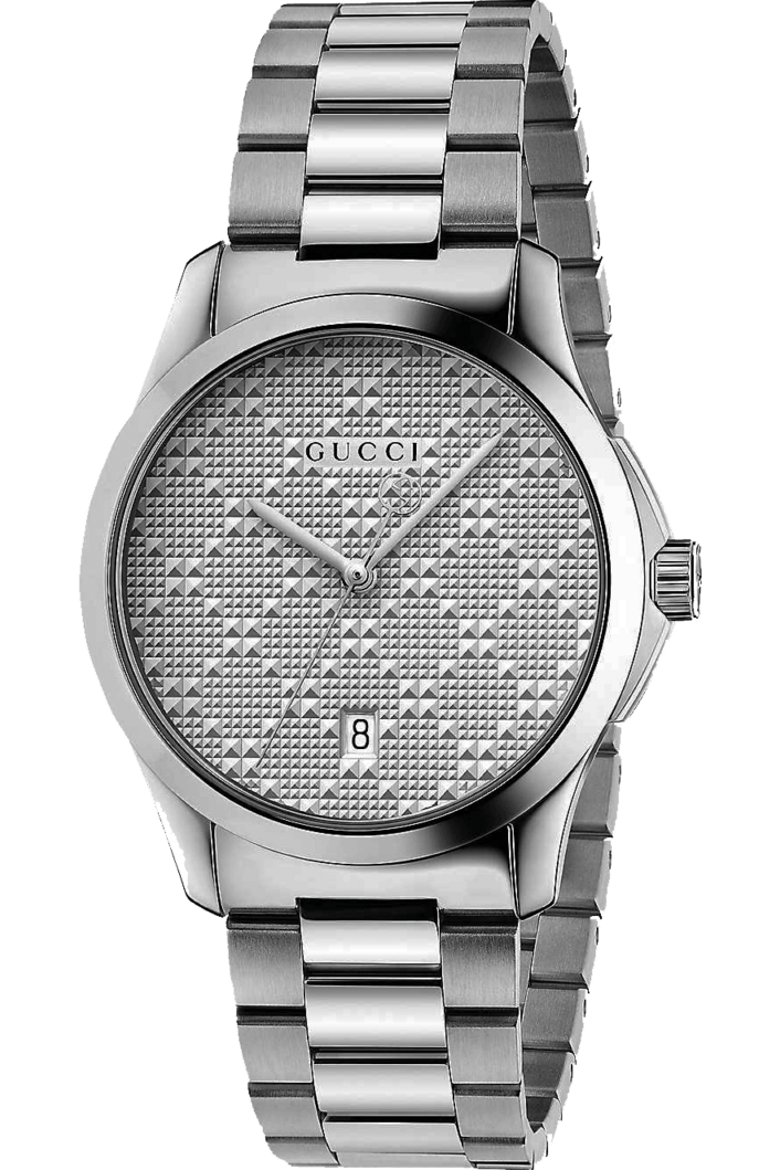 Buy Gucci Women's Swiss Made Quartz Stainless Steel Silver Dial 27mm Watch YA126551 in Pakistan