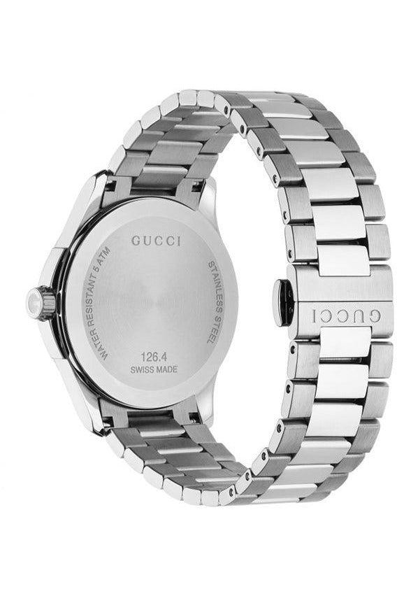 Buy Gucci Unisex Swiss Made Quartz Stainless Steel Black Dial 38mm Watch YA126457 in Pakistan