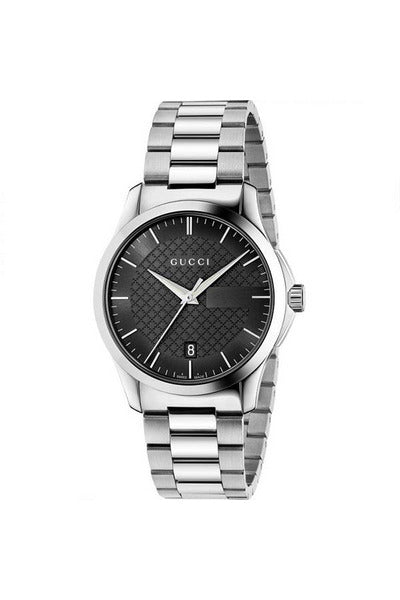 Buy Gucci Unisex Swiss Made Quartz Stainless Steel Black Dial 38mm Watch YA126457 in Pakistan
