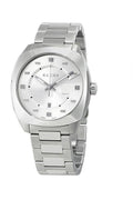 Buy Gucci Men's Swiss Made Quartz Stainless Steel Silver Dial 41mm Watch YA142308 in Pakistan