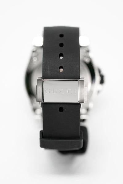 Buy Gucci Men's Quartz Swiss Made Silicone Strap Black Dial 45mm Watch YA136217 in Pakistan