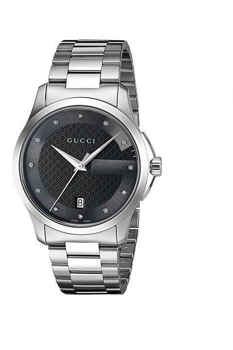 Buy Gucci Unisex Swiss Made Quartz Stainless Steel Black Dial 38mm Watch YA126457 in Pakistan