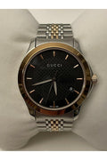 Buy Gucci Men's Swiss Made Quartz Stainless Steel Black Dial 38mm Watch YA126410 in Pakistan