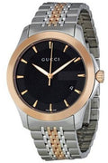 Buy Gucci Men's Swiss Made Quartz Stainless Steel Black Dial 38mm Watch YA126410 in Pakistan
