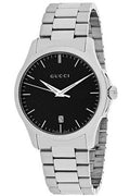 Buy Gucci Unisex Swiss Made Quartz Stainless Steel Black Dial 38mm Watch YA126457 in Pakistan