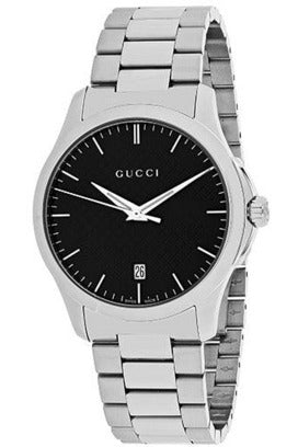 Buy Gucci Unisex Swiss Made Quartz Stainless Steel Black Dial 38mm Watch YA126457 in Pakistan