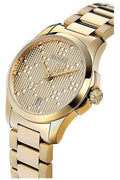 Buy Gucci Women's Swiss Made Quartz Stainless Steel Gold Dial 27mm Watch YA126553 in Pakistan