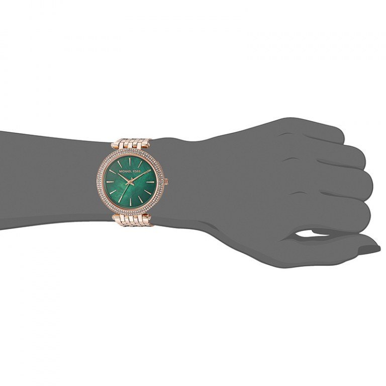 Buy Michael Kors Ladies Watch Green Dial Rose Gold Stainless Steel - MK3552 in Pakistan