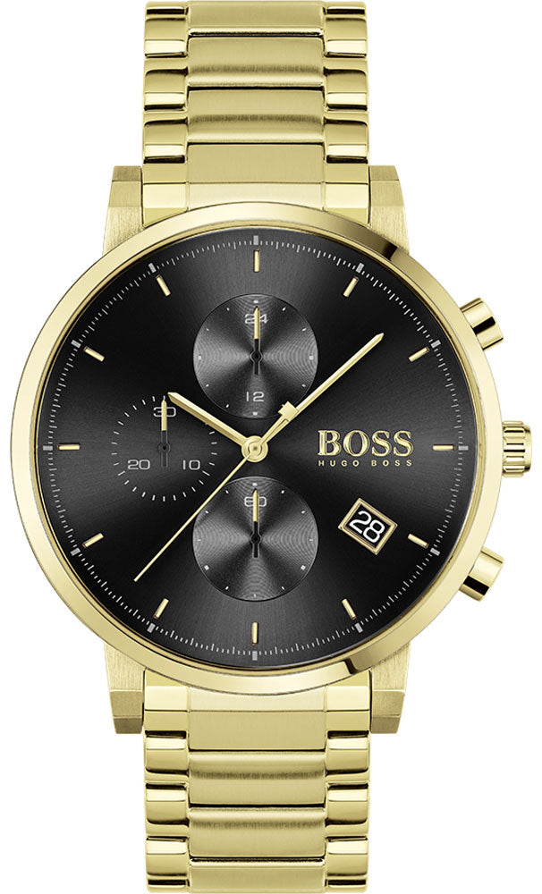 Buy Hugo Boss Mens Chronograph Quartz Integrity Stainless Steel Black Dial 43mm Watch - 1513781 in Pakistan