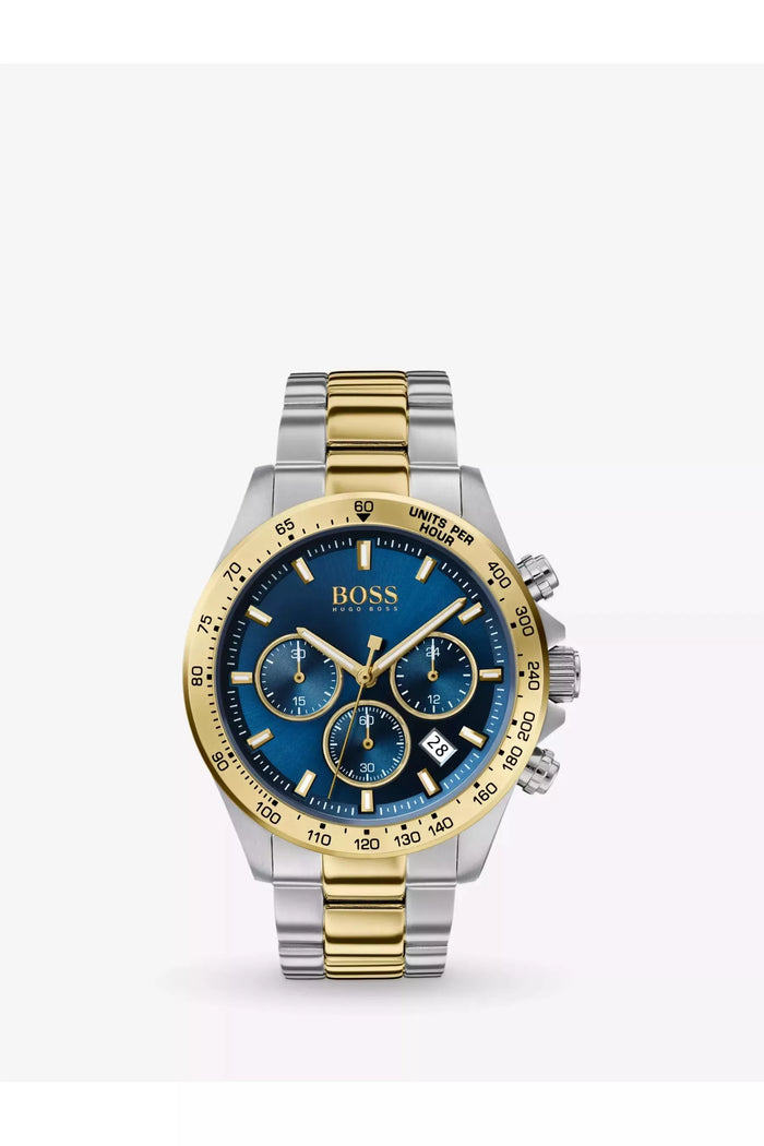 Buy Hugo Boss Mens Analogue Quartz Hero Two Tone Stainless Steel Strap 45mm Watch - 1513767 in Pakistan