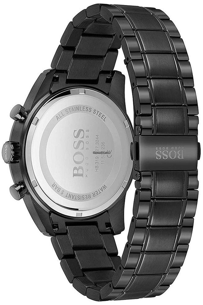 Buy Hugo Boss Mens Quartz Skymaster Chrono Black Stainless Steel Black Dial 44mm Watch - 1513785 in Pakistan
