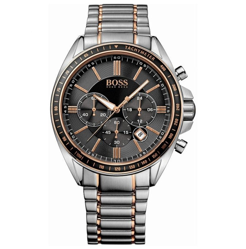 Buy Hugo Boss Mens Chronograph Quartz Stainless Steel Black Dial 47mm Watch - 1513094 in Pakistan
