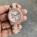Buy Michael Kors Womens Quartz Ritz Stainless Steel Rose Gold Dial 37mm Watch - Mk6307 in Pakistan