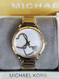Buy Michael Kors Portia Gold Hearts White Dial Gold Stainless Steel Strap Womens Watch - MK3824 in Pakistan
