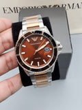Buy Emporio Armani Men’s Quartz Stainless Steel Brown Dial 42mm Watch - AR11340 in Pakistan