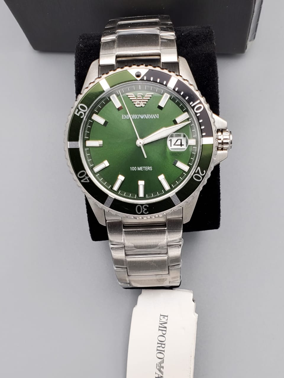 Buy Emporio Armani Men's Quartz Stainless Steel Green Dial 42mm Watch AR11338 in Pakistan