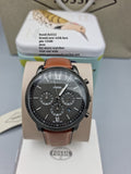 Buy Men's Chronograph Quartz Neutra Amber Leather Strap Gray Dial 44Mm Watch in Pakistan