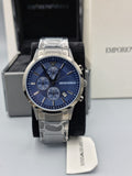 Buy Emporio Armani Men's Analogue Quartz Stainless Steel Blue Dial 43mm Watch AR11215 in Pakistan