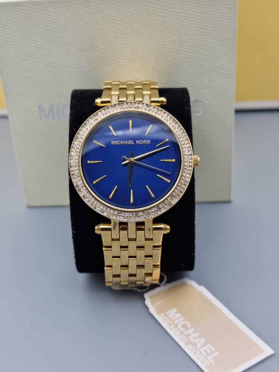 Buy Michael Kors Womens Quartz Darci Gold Stainless Steel Blue Dial 39mm Watch - Mk3406 in Pakistan