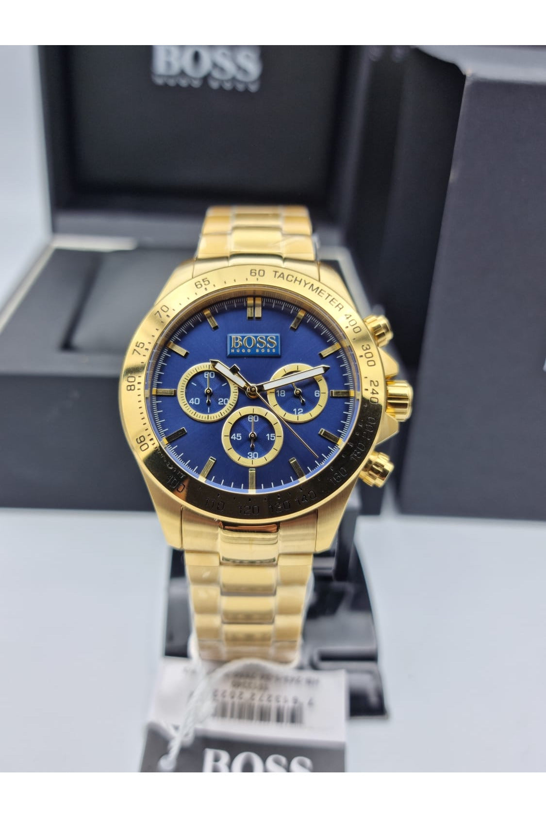 Buy Hugo Boss Men’s Chronograph Quartz Stainless Steel Blue Dial 44mm Watch 1513340 in Pakistan