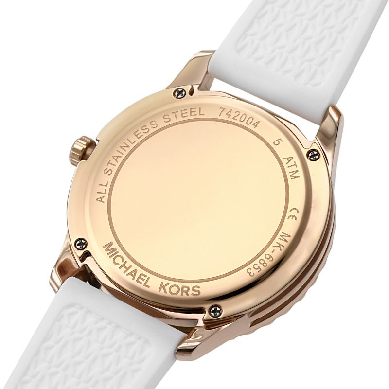 Buy Michael Kors Womens Quartz Runway White Silicone Strap White Dial 40mm Watch - Mk6853 in Pakistan