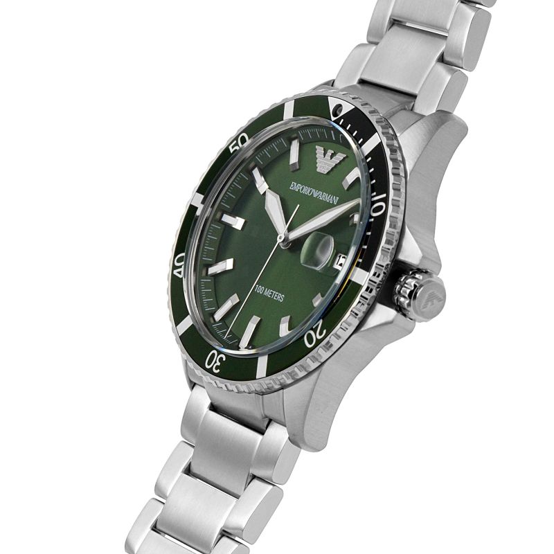 Buy Emporio Armani Men's Quartz Stainless Steel Green Dial 42mm Watch AR11338 in Pakistan
