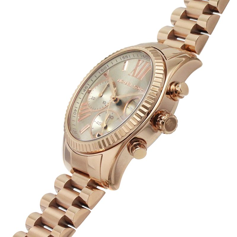 Buy Michael Kors Womens Quartz Lexington Rose Gold Stainless Steel Grey Dial 38mm Watch - Mk7217 in Pakistan