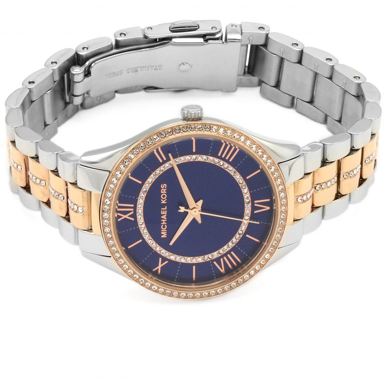 Buy Michael Kors Womens Quartz Lauryn Two Tone Stainless Steel Blue Dial 33mm Watch - Mk3929 in Pakistan