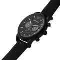 Buy Emporio Armani Men's Quartz Black Leather Strap Black Dial 46mm Watch AR11450 in Pakistan