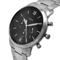 Buy Men's Chronograph Quartz Neutra Silver Stainless Steel Black Dial 44Mm Watch in Pakistan