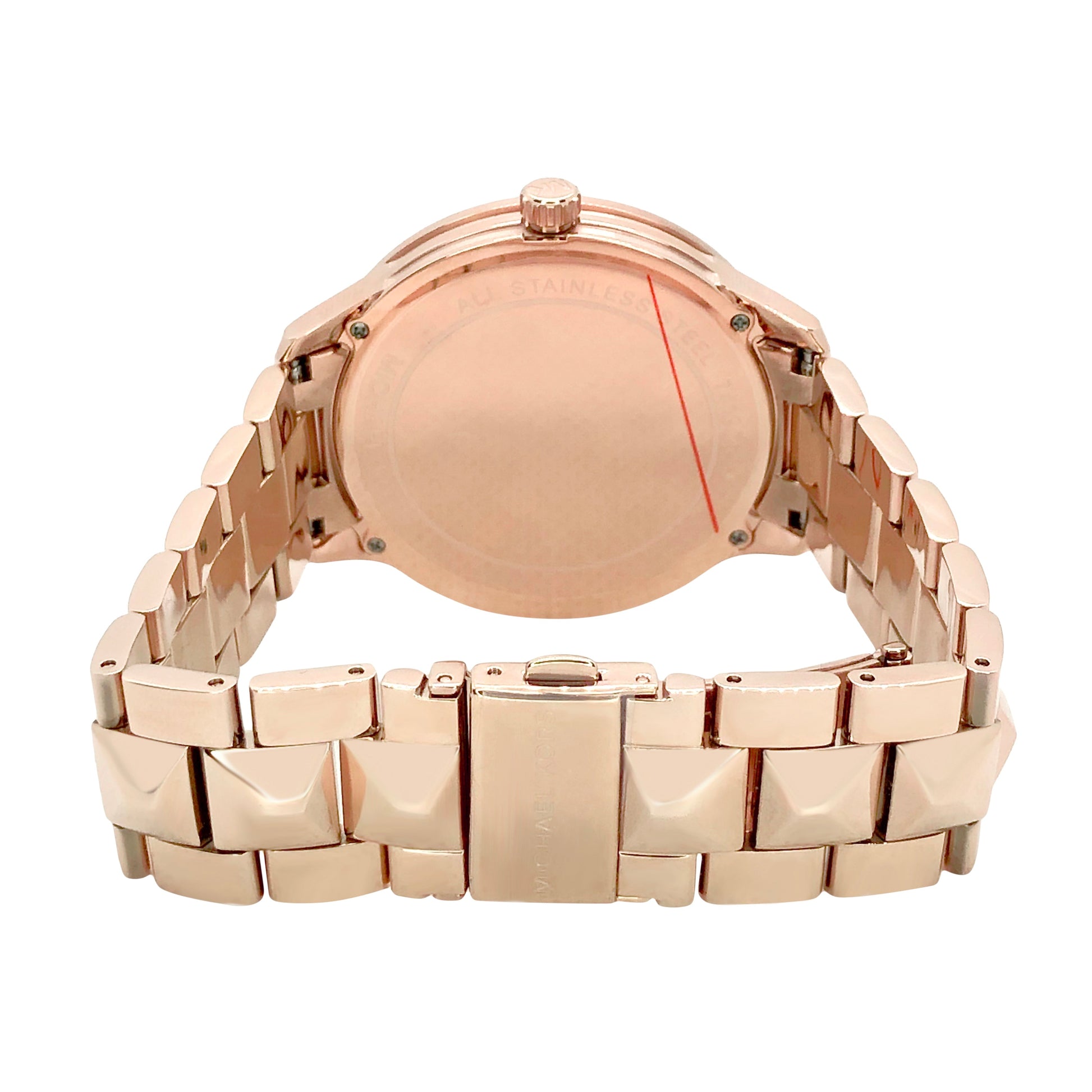 Buy Michael Kors Womens Quartz Runway Stainless Steel Rose Gold Dial 44mm Watch - Mk6736 in Pakistan