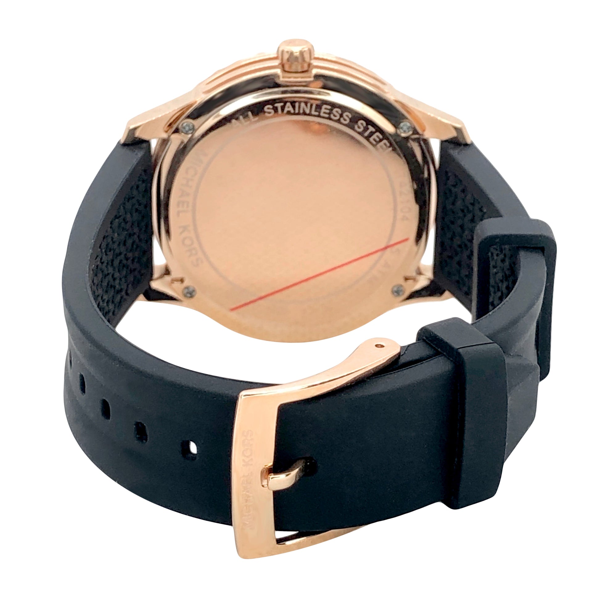 Buy Michael Kors Womens Quartz Runway Silicone Strap Black Dial 40mm Watch - Mk6852 in Pakistan