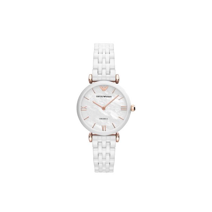 Buy Emporio Armani Womens Quartz Stainless Steel Mother Of Pearl Dial 30mm Watch - Ar1486 in Pakistan