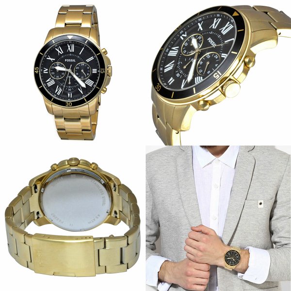 Buy Men's Chronograph Quartz Stainless Steel Black Dial 44Mm Watch in Pakistan