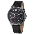 Buy Tommy Hilfiger Quartz Black Leather Strap Grey Dial 46mm Watch for Men - 1791533 in Pakistan