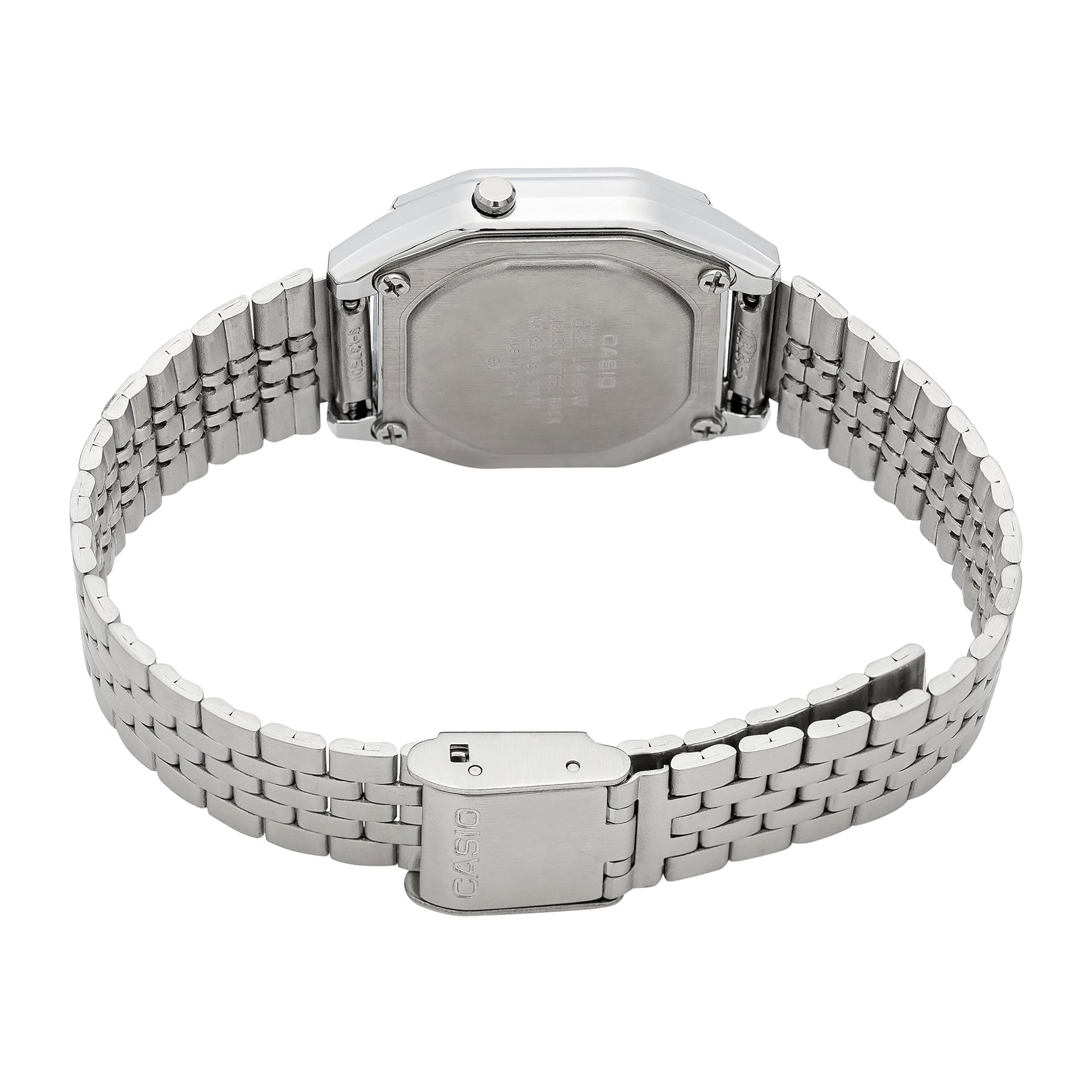 Buy Casio Silver Stainless Steel Ladies Digital Vintage Watch - LA-680WA-7D in Pakistan