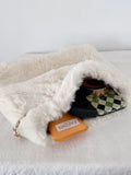 Buy SHEIN Lightweight Business Casual Fuzzy Shoulder Tote Bag in Pakistan