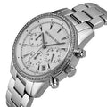 Buy Michael Kors Womens Quartz Ritz Silver Stainless Steel White Dial 37mm Watch - Mk6428 in Pakistan