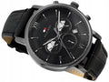 Buy Tommy Hilfiger Mens Quartz Leather Strap Black Dial 44mm Watch - 1710395 in Pakistan